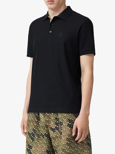 Shop Burberry T-shirts And Polos Black