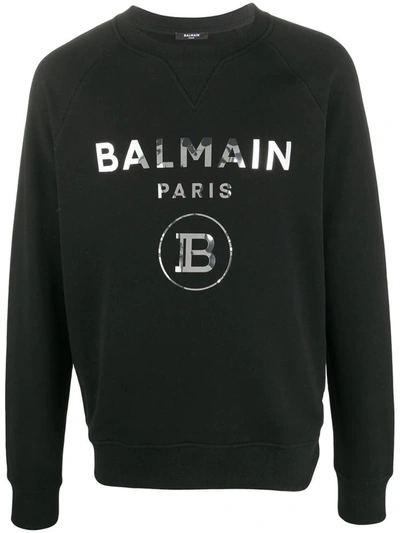 Shop Balmain Sweatshirts In Noir