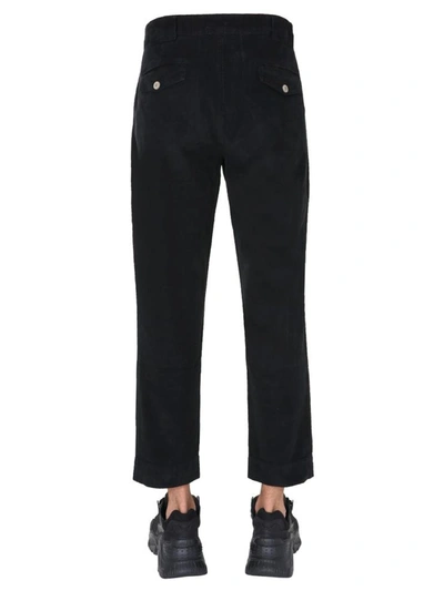 Shop Palm Angels Cargo Pants In Black