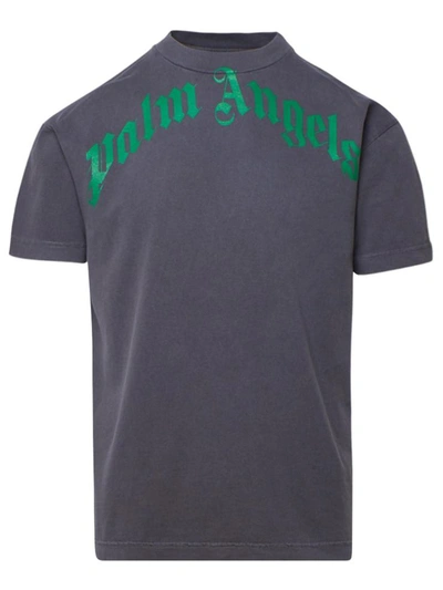 Shop Palm Angels Dark Grey Vintage T-shirt