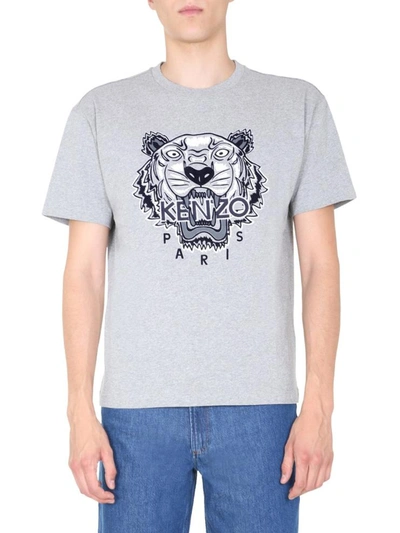 Shop Kenzo Round Neck T-shirt In Grey