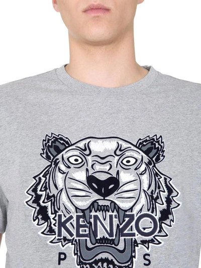 Shop Kenzo Round Neck T-shirt In Grey