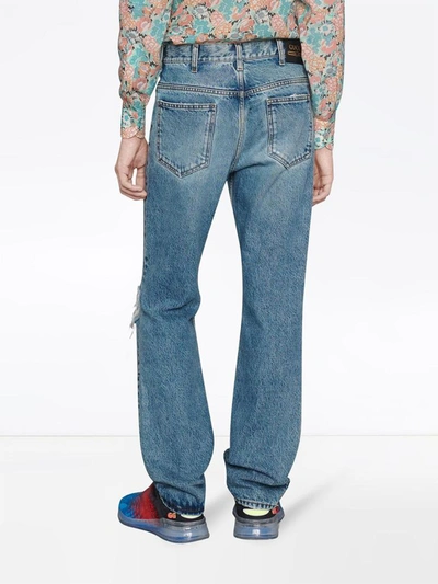 Shop Gucci Jeans Clear Blue