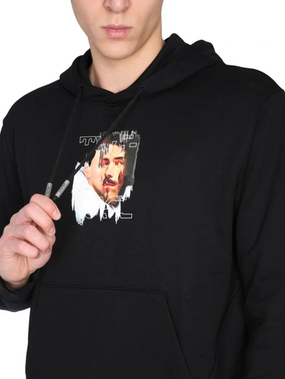 Shop Hugo Boss "dendigo" Sweatshirt In Black