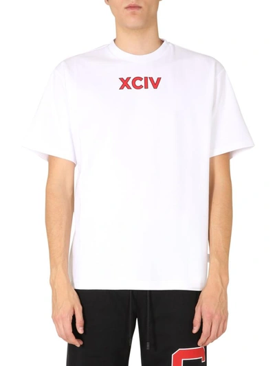 Shop Gcds Crew Neck T-shirt In White