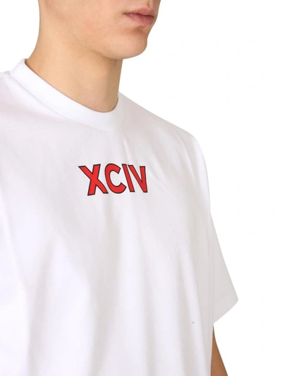 Shop Gcds Crew Neck T-shirt In White