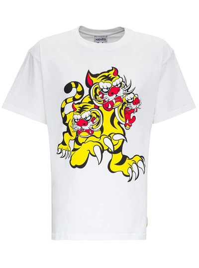 Shop Kenzo Seasonal T-shirt In White Jersey
