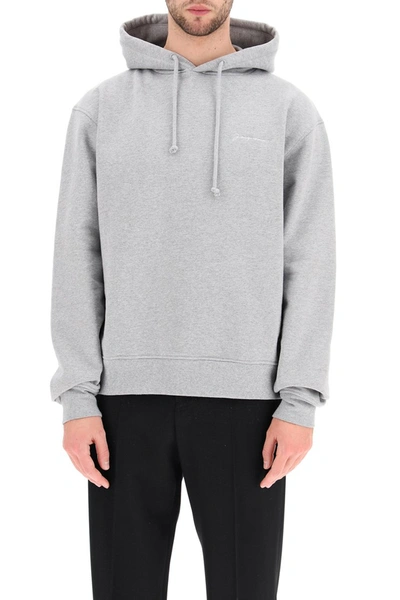 Shop Jacquemus Logo Sweatshirt In Grey
