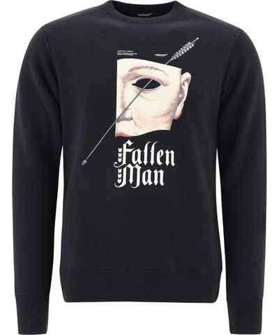 Shop Undercover "fallen Man" Sweatshirt In Black  
