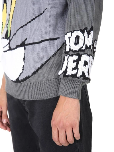 Shop Gcds Turtleneck Sweater In Grey