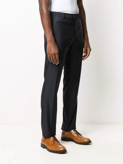 Shop Ferragamo Salvatore  Trousers Blue