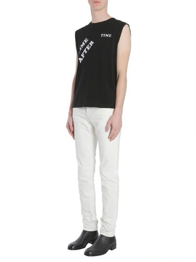Shop Saint Laurent Sleeveless T-shirt In Black