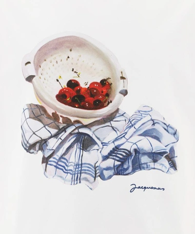 Shop Jacquemus "le Cerises" T-shirt In White