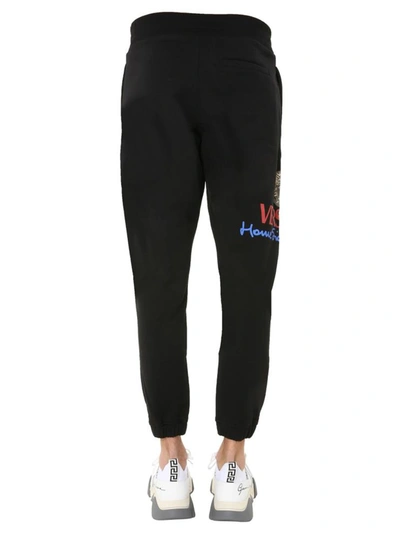 Shop Versace Jogging Pants In Black