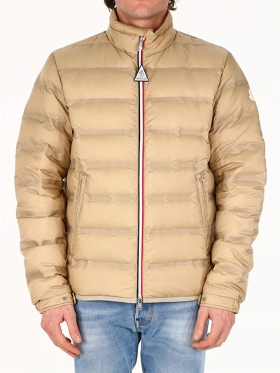 Shop Moncler Helfferich Down Jacket Beige