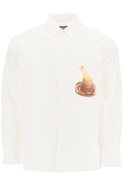 Shop Jacquemus Baou Shirt In 3d Egg Print