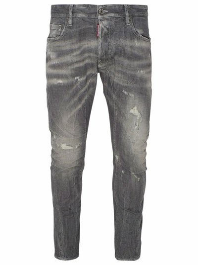 Shop Dsquared2 Grey Tidy Biker Jeans