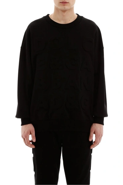 Shop Dolce & Gabbana Logo Sweatshirt In Nero