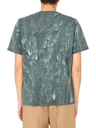 Shop Msgm Crew Neck T-shirt In Green