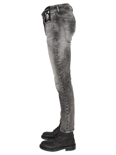Shop Diesel "sleenker-x L.30" Jeans In Grey
