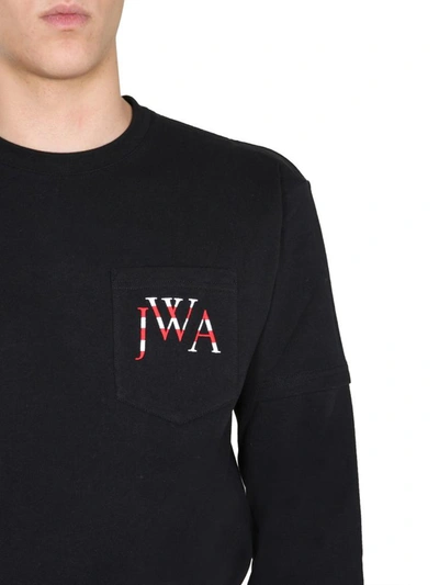 Shop Jw Anderson Round Neck T-shirt In Black