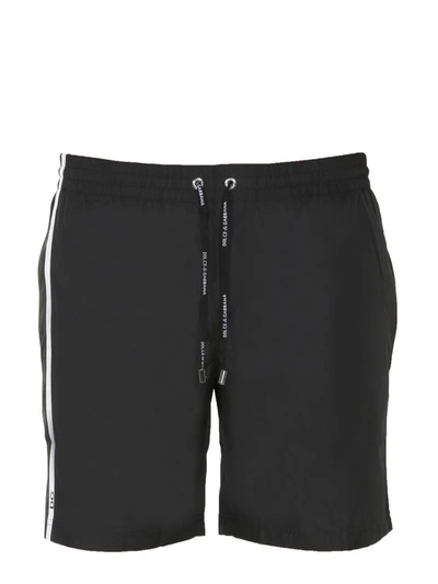 Shop Dolce & Gabbana Short Sea Boxer In Black