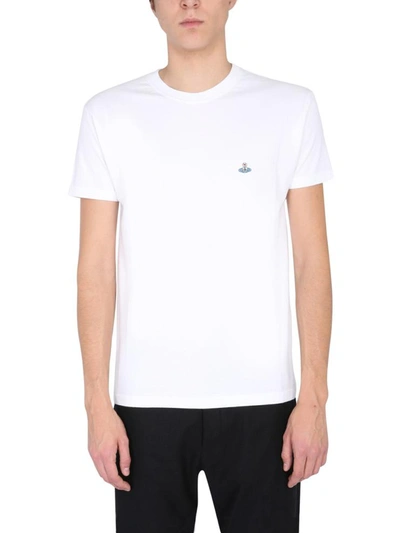 Shop Vivienne Westwood Crew Neck T-shirt In White