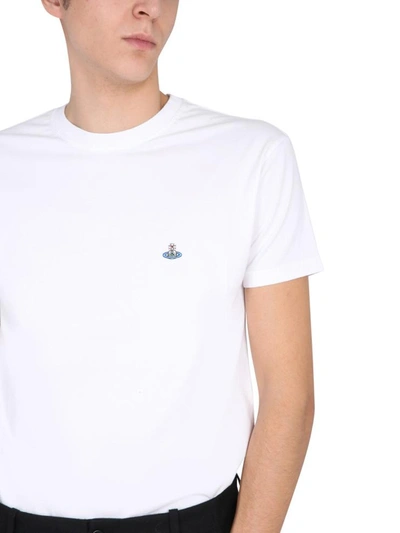 Shop Vivienne Westwood Crew Neck T-shirt In White