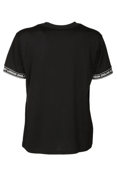 Shop Burberry T-shirts And Polos Black