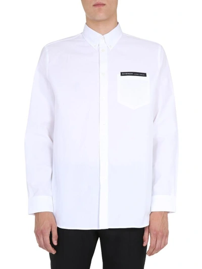 Shop Givenchy Button Down Shirt In White