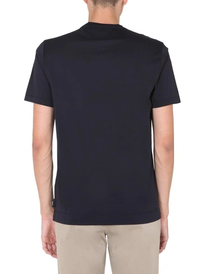Shop Z Zegna Slim Fit T-shirt In Blue