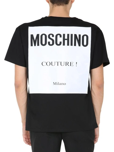 Shop Moschino Oversize Fit T-shirt In Black