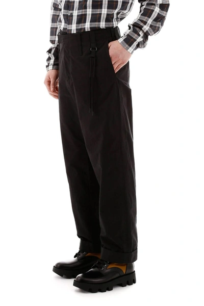 Shop Craig Green Wide Leg Pants In Black