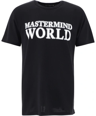 Shop Mastermind Japan Blurred Logo T-shirt In Black  
