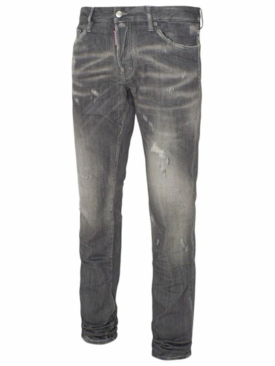 Shop Dsquared2 Grey Slim Jeans