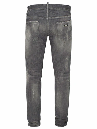 Shop Dsquared2 Grey Slim Jeans