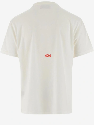 Shop 424 Uomo T-shirts And Polos In Bianco
