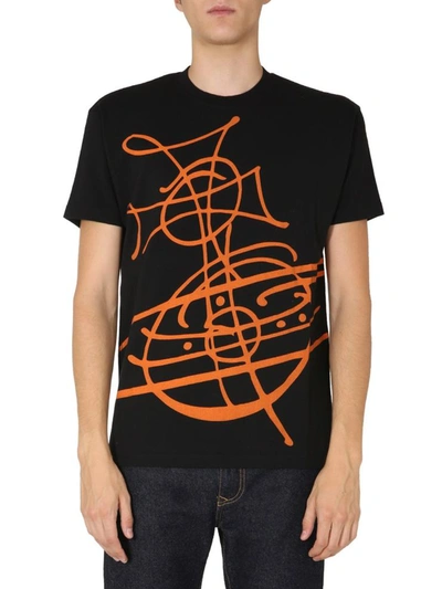 Shop Vivienne Westwood Crew Neck T-shirt In Black