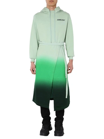 Shop Ambush Hooded Dress In Green