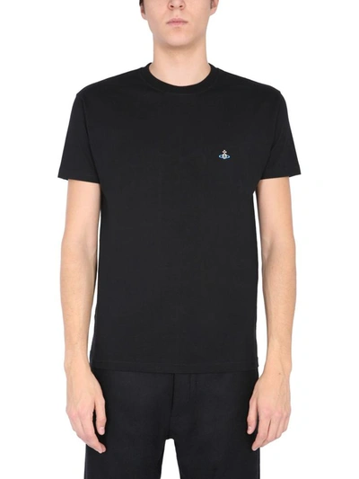 Shop Vivienne Westwood Crew Neck T-shirt In Black
