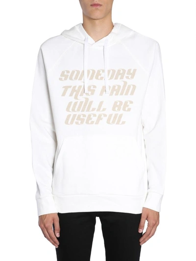 Shop Lanvin Sweatshirt Hoodie In White