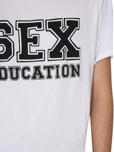 Shop Neil Barrett "sex Education" T-shirt In White