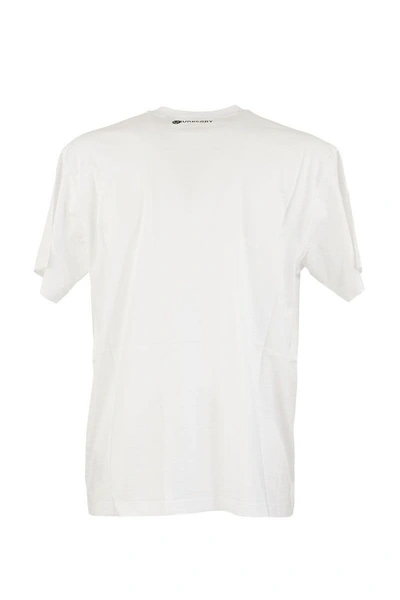 Shop Burberry Globe Star Globe Graphic Cotton Oversized T-shirt In White