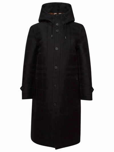 Shop Burberry Black Withman Coat