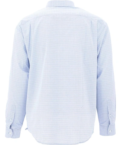 Shop Jacquemus "simon" Checked Shirt In Light Blue