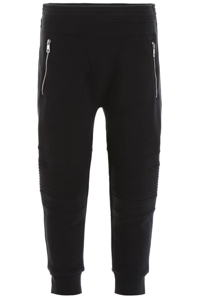 Shop Neil Barrett Logo Joggers In Black Black