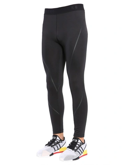 Shop Blackbarrett Fine Line Compression Leggings In Black