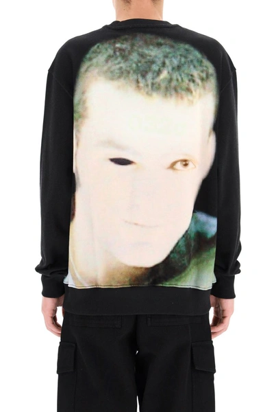 Shop 032c Crewneck Sweatshirt With Debut Print In Black