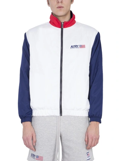 Shop Autry "coach" Jacket In White