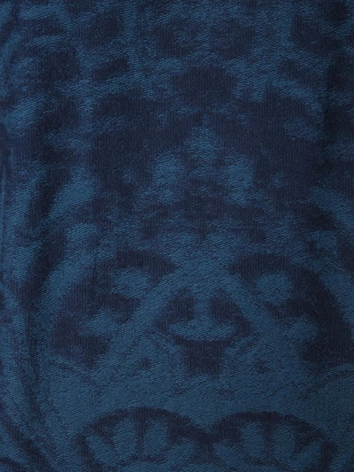 Shop Etro Paisley Jacquard Sweatshirt In Blue